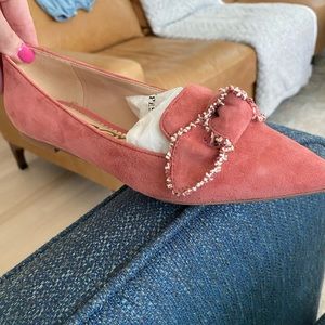 Sam Edelman salmon suede flats